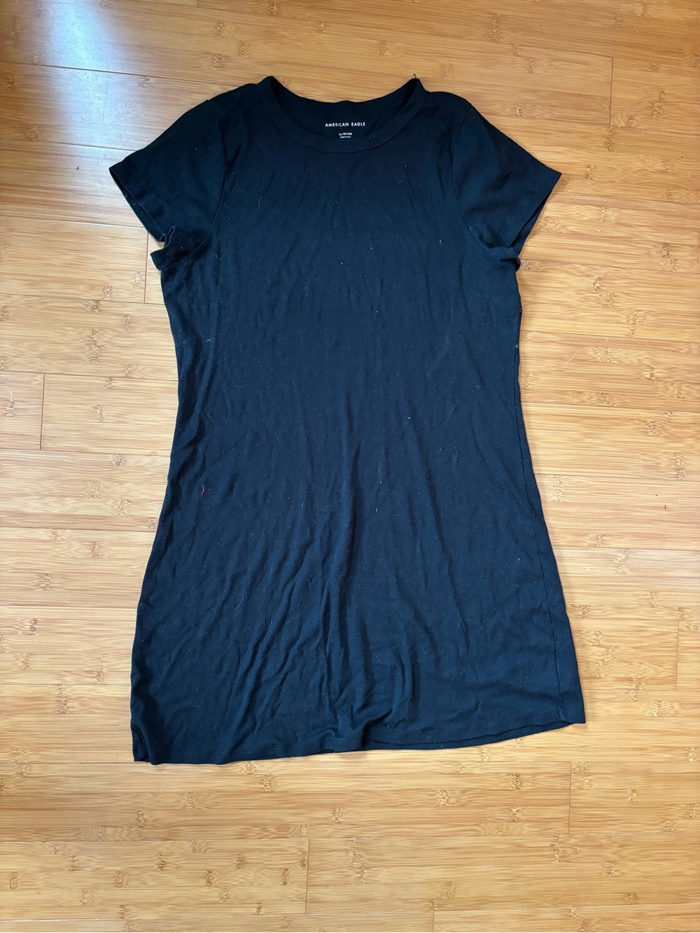 American Eagle Black T Shirt Body Con Dress size XL